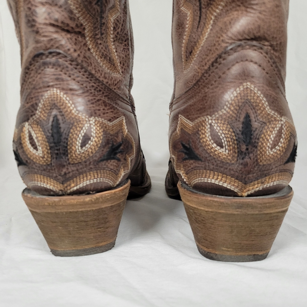 Corral Brown Western Leather Boots - Picture 9 of 16